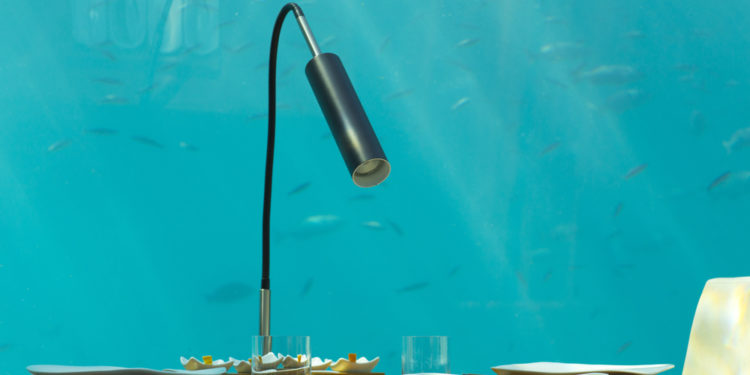 Enjoy meals at the largest underwater restaurant