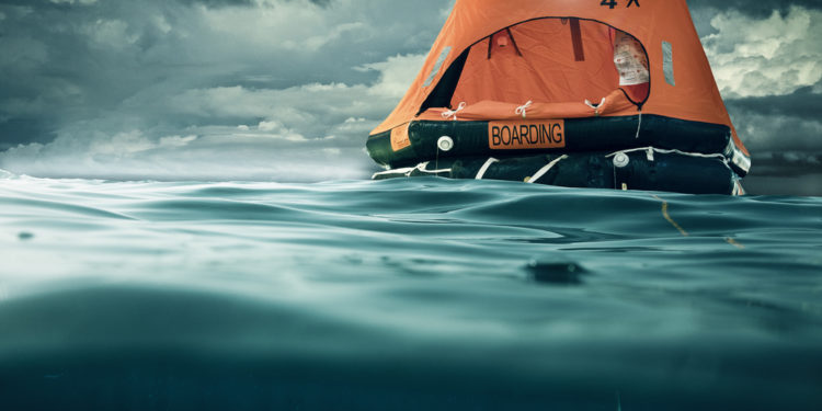 Who was the man who survived 133 days at sea in a life raft?